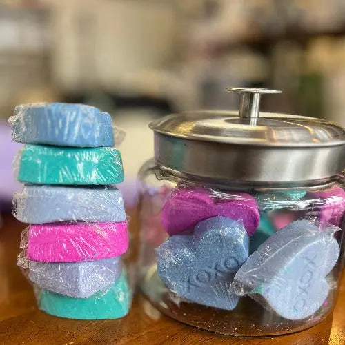 Conversation Hearts Bath Bomb Sugared Mango Soaps
