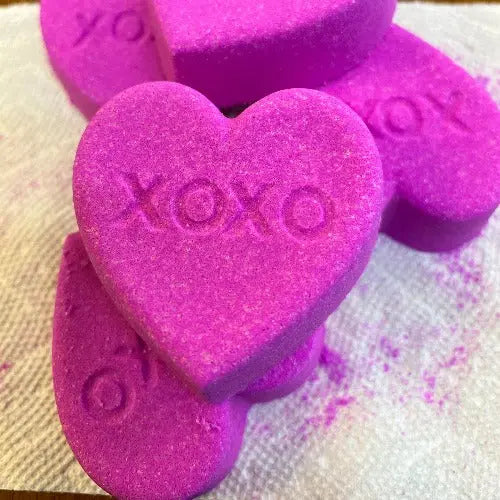 Conversation Hearts Bath Bomb Sugared Mango Soaps