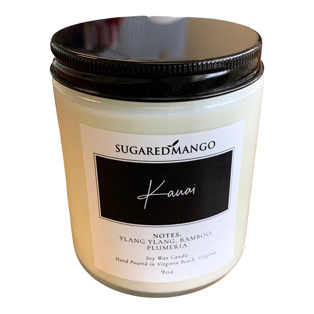 Kauai Scented Soy Coconut Candle Sugared Mango Soaps