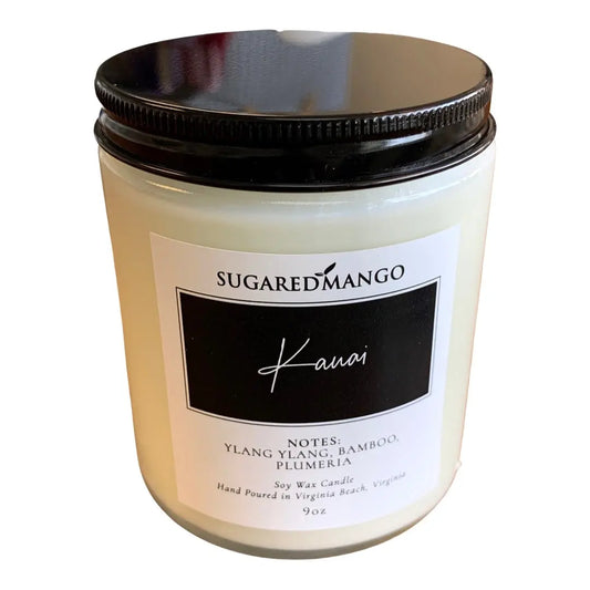 Kauai Scented Soy Coconut Candle Sugared Mango Soaps