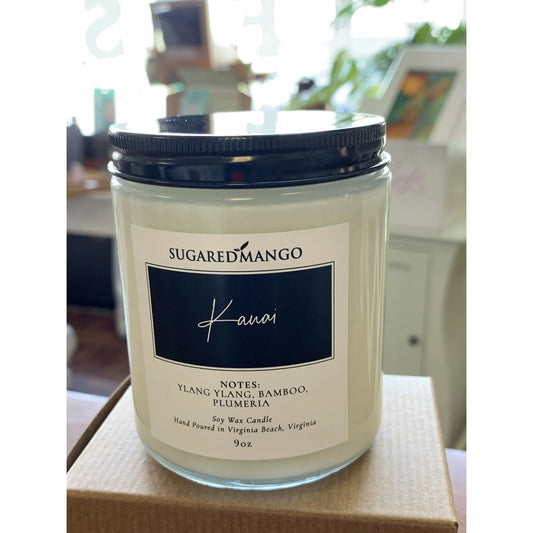 Kauai Scented Soy Coconut Candle Sugared Mango Soaps