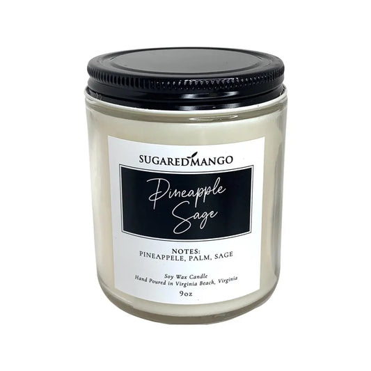 Pineapple Sage Scented Soy Coconut Candle Sugared Mango Soaps