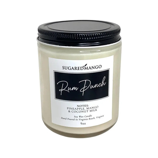 Rum Punch Scented Soy Coconut Candle Sugared Mango Soaps