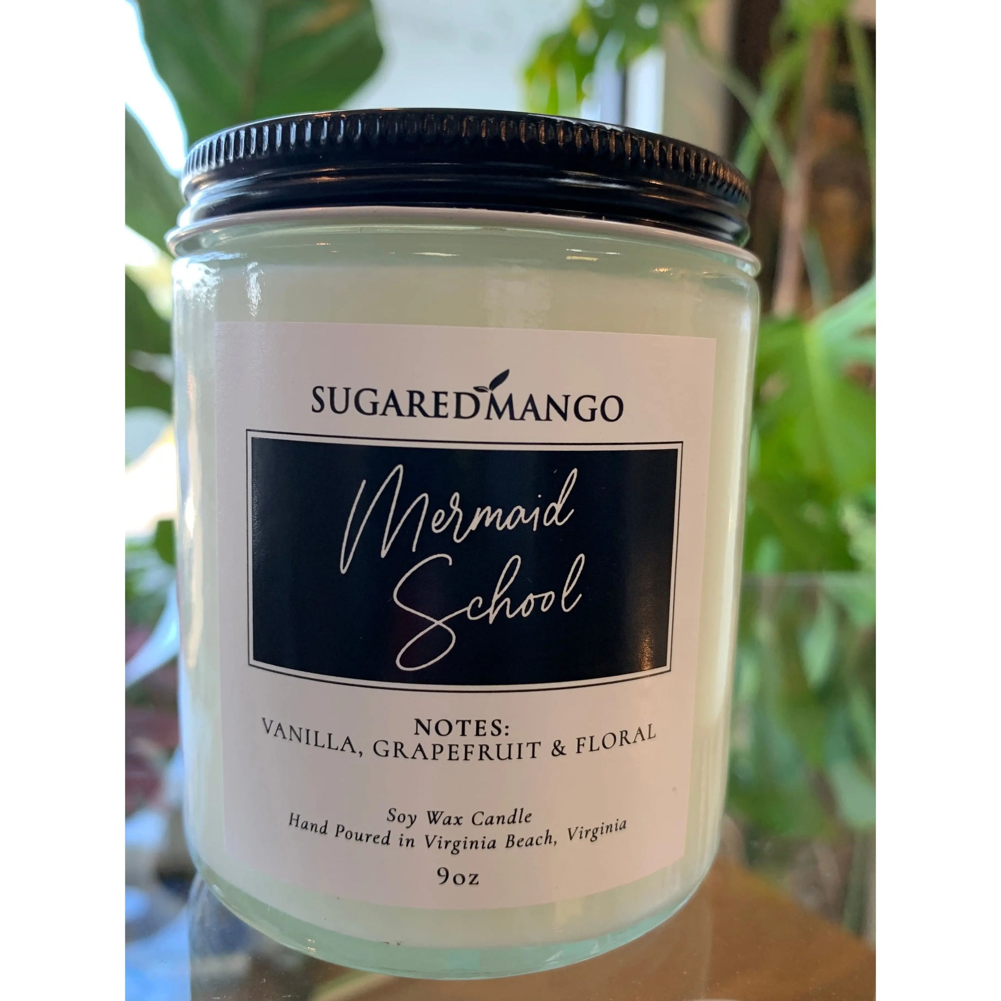 Mermaid School Scented Soy Coconut Candle Sugared Mango Soaps