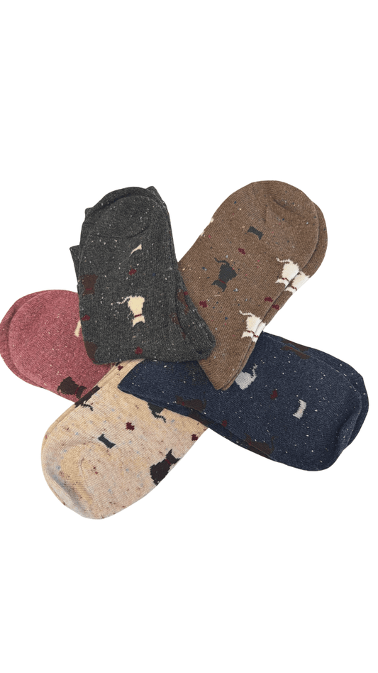 Cotton Ankle Socks with Cats