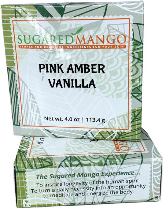 Pink Amber Soap Sugared Mango Soaps