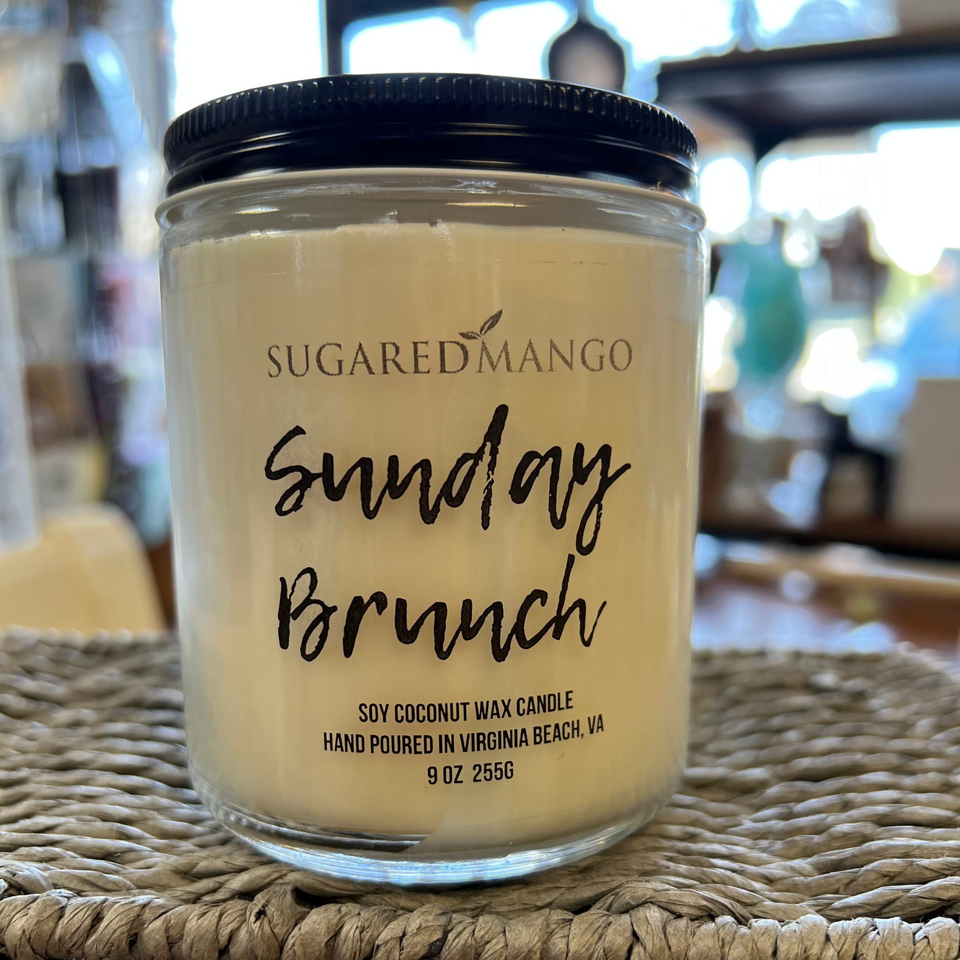 Sunday Brunch Handcrafted Soy Coconut Candle Sugared Mango Soaps
