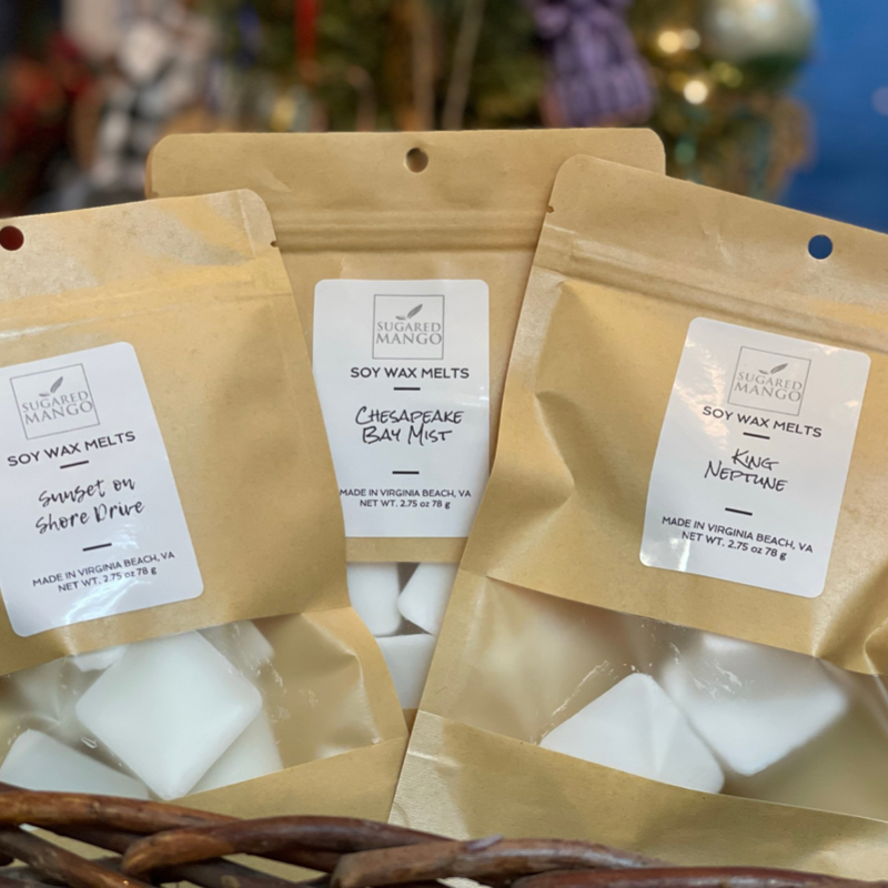 Flame free scented soy Wax Melts Sugared Mango Soaps
